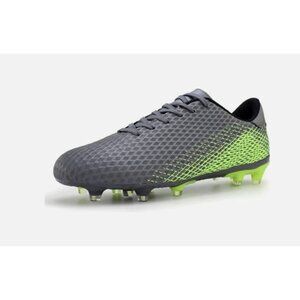 HAWKWELL Men's Athletic Soccer Cleats Outdoor Training GREY 11